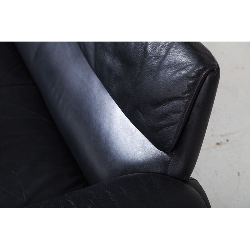 Vintage DS2011 sofa for de Sede in black leather 1980s 