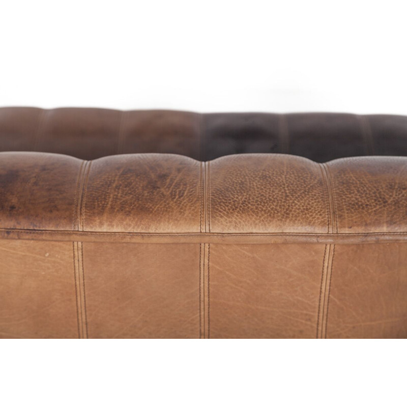 Vintage DS-44 sofa by de Sede in brown leather 1970s 