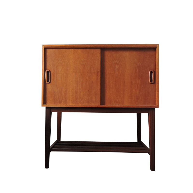 Vintage teak record cabinet 1960