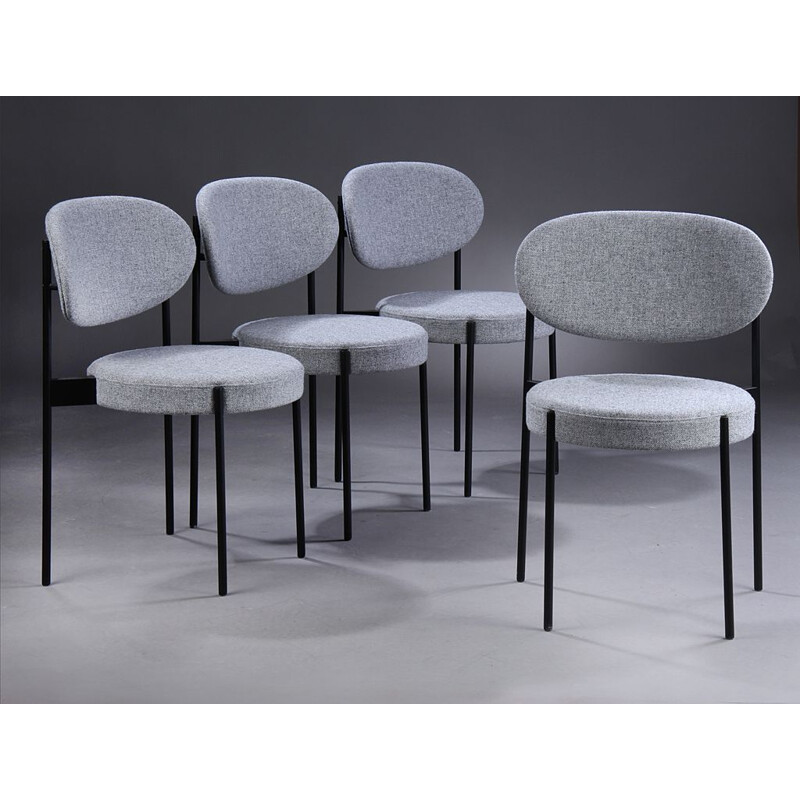 Set of 4 vintage chairs 403 by Verner Panton