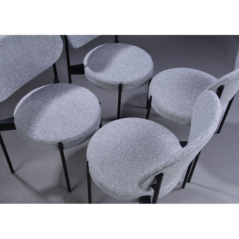 Set of 4 vintage chairs 403 by Verner Panton