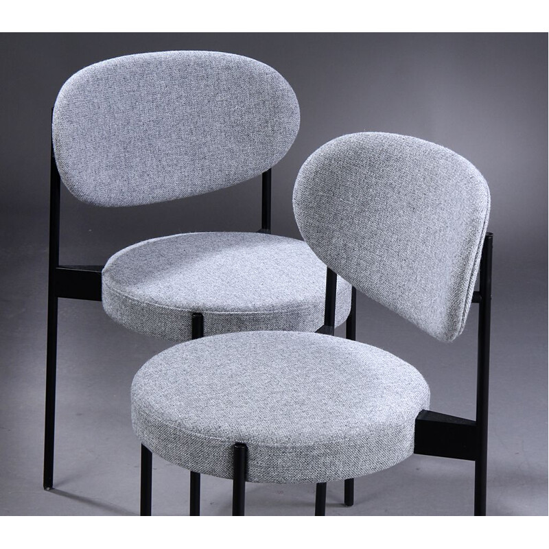 Set of 4 vintage chairs 403 by Verner Panton