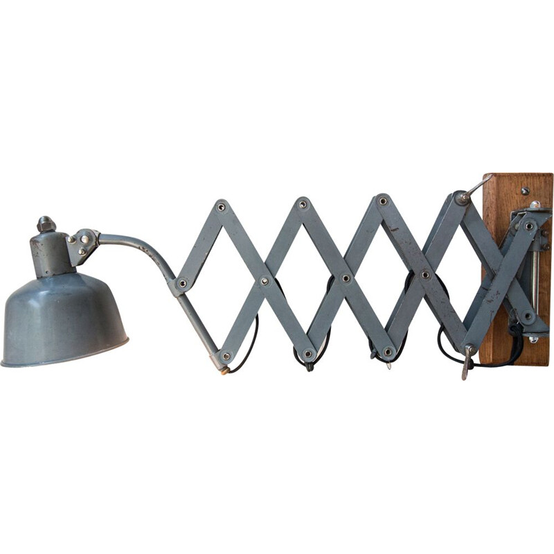 Vintage Wall lamp grey articulated 1930s