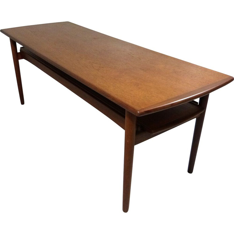 Vintage Coffee Table Extensible in Teak Denmark 1960s