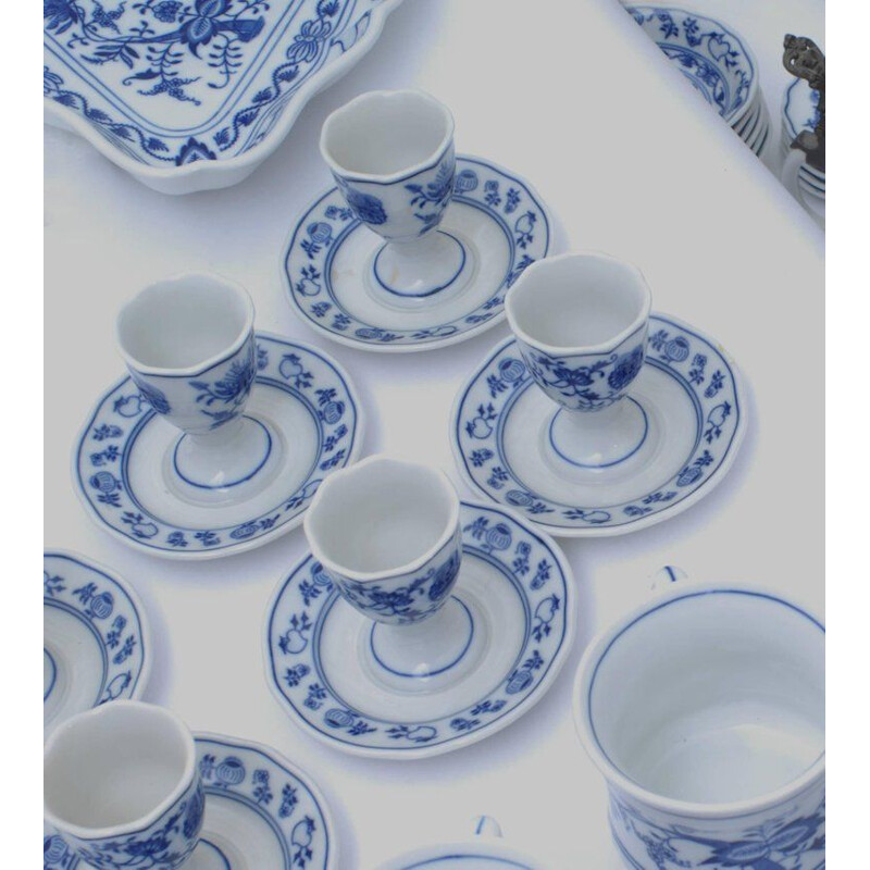 Lot de 305 pièces de table vintage en porcelaine zwiebelmuste par Meissen, Allemagne 1992