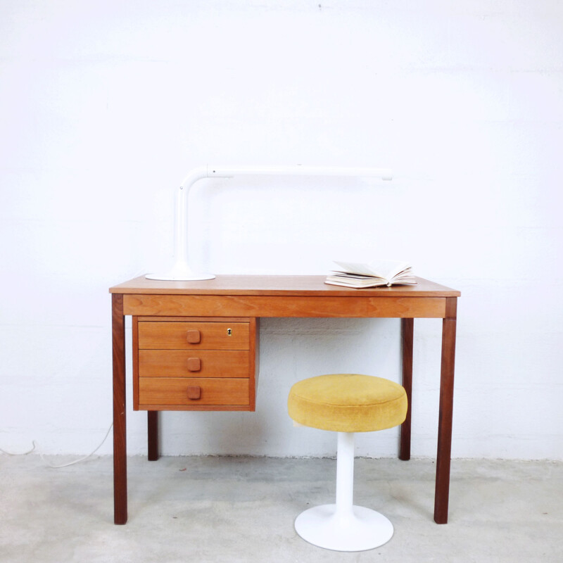 Danish teak desk by Domino Møbler