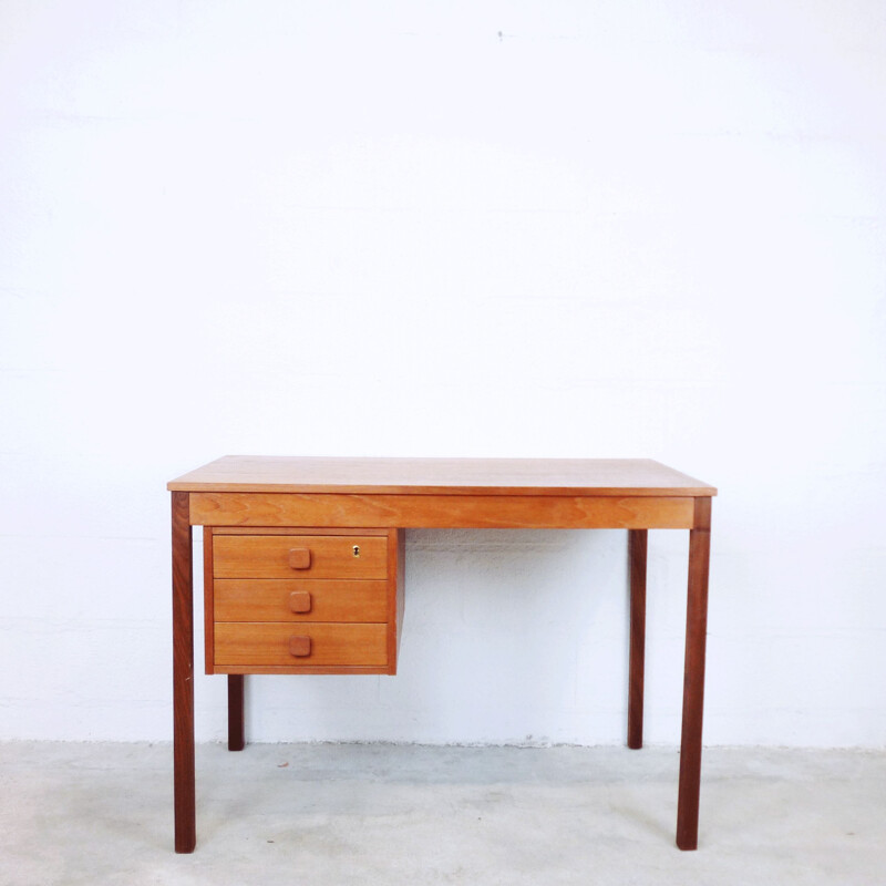 Danish teak desk by Domino Møbler