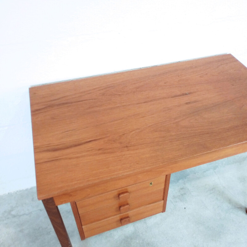 Danish teak desk by Domino Møbler