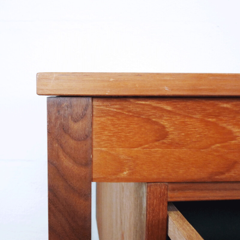 Danish teak desk by Domino Møbler