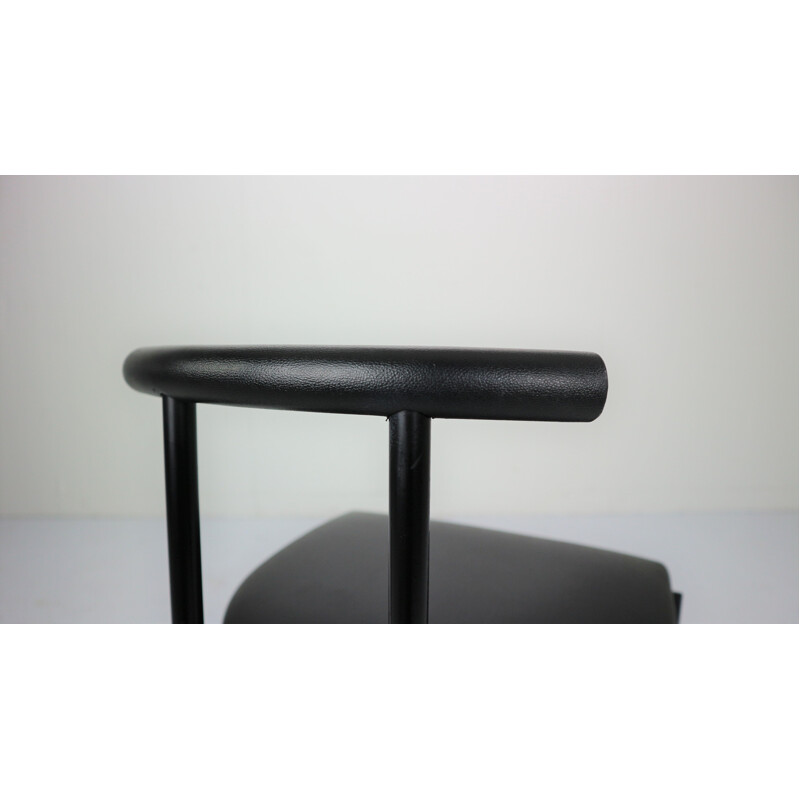 Tokyo black chair by Rodney Kinsman for Bieffeplast