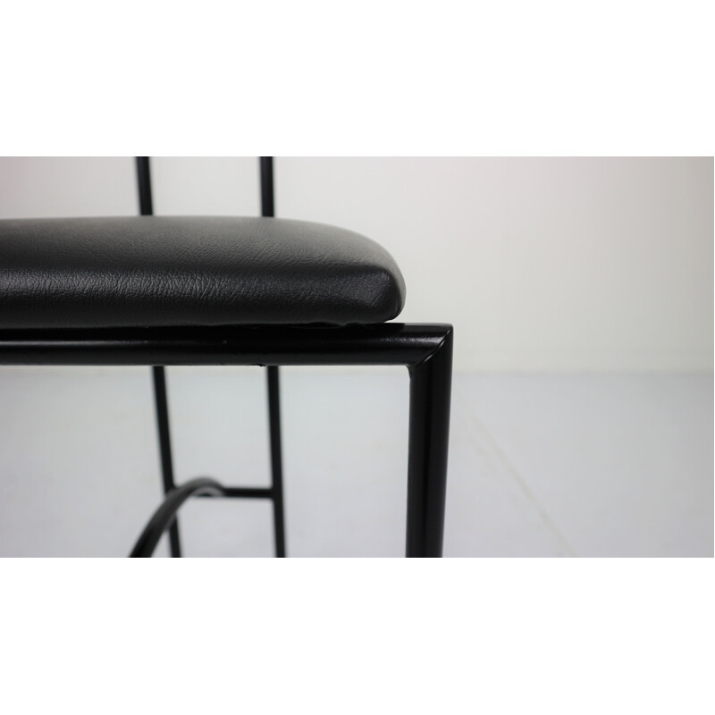 Tokyo black chair by Rodney Kinsman for Bieffeplast