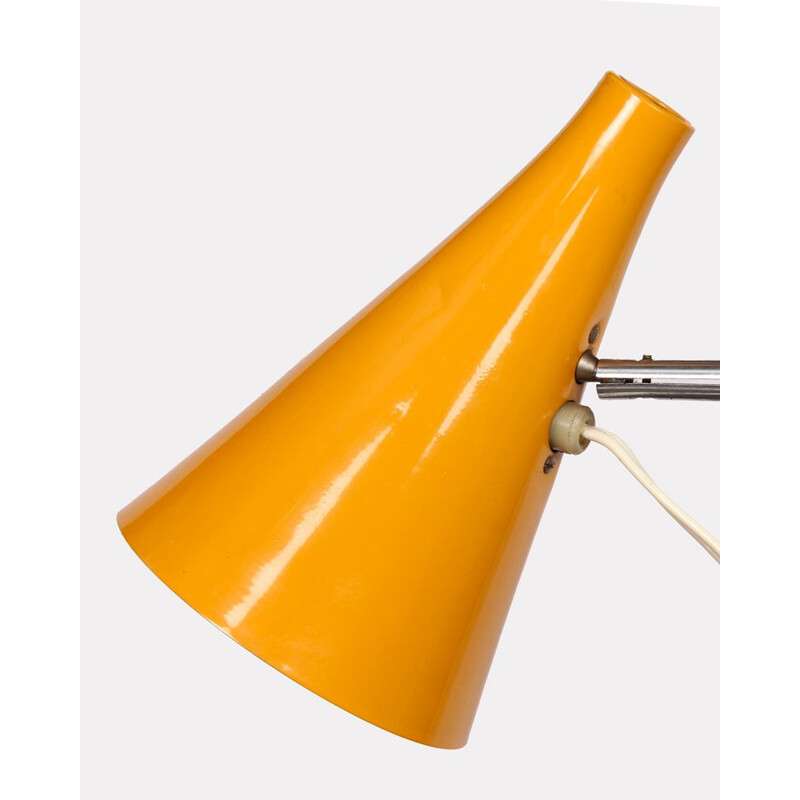Lampe vintage jaune par Josef Hurka