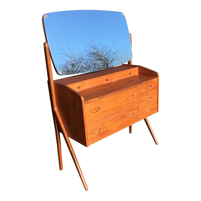 Scandinavian dressing table in teak - 1960s