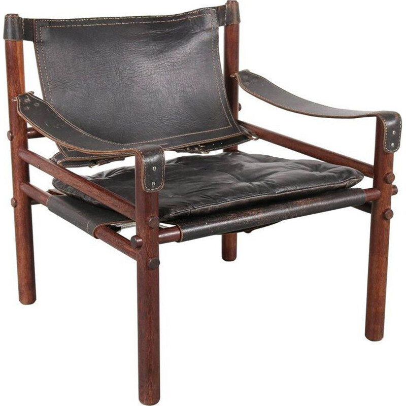 Sirocco chair in leather by Arne Norell
