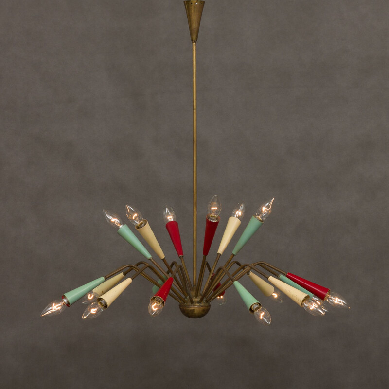 Vintage chandelier by Arredoluce ,Milano, 1950