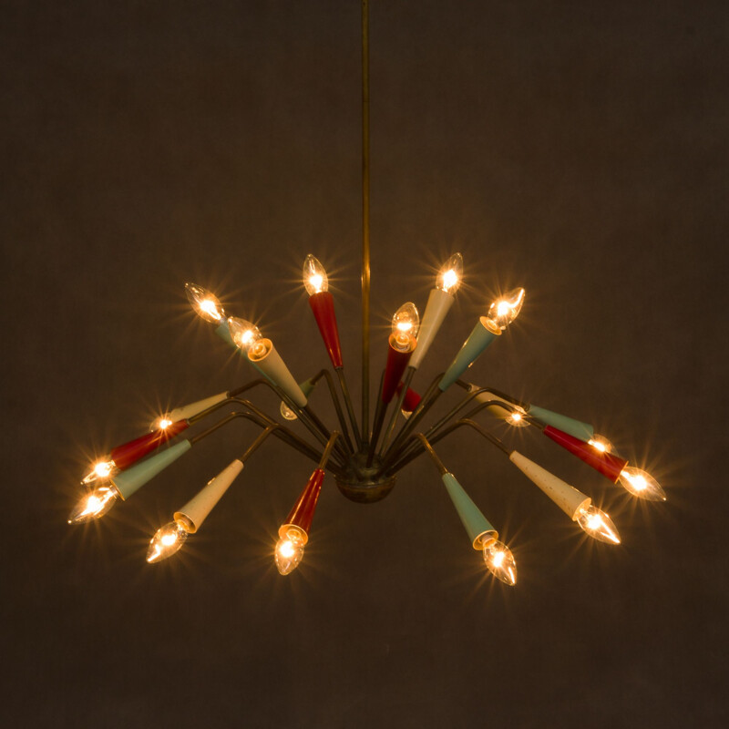 Vintage chandelier by Arredoluce ,Milano, 1950