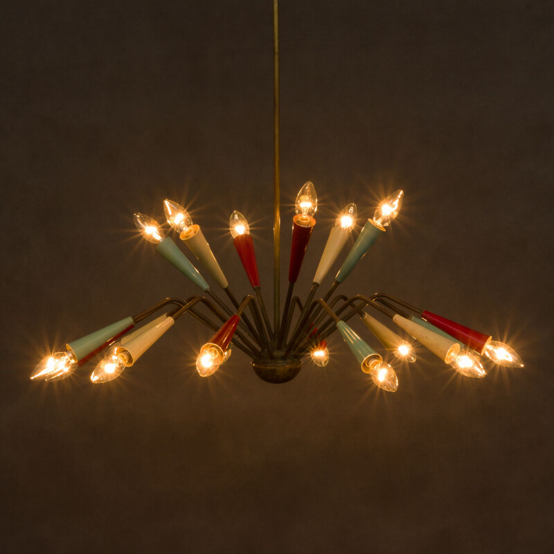 Vintage chandelier by Arredoluce ,Milano, 1950