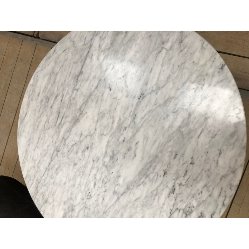 Table basse vintage en marbre années 60