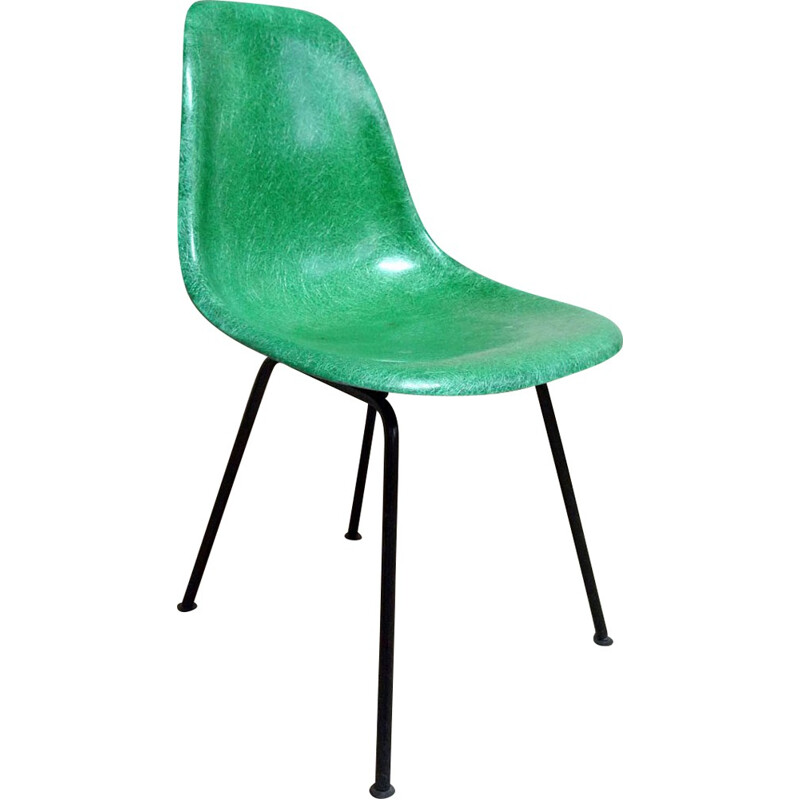 Chaise DSX verte Herman Miller, Charles & Ray EAMES - 1960