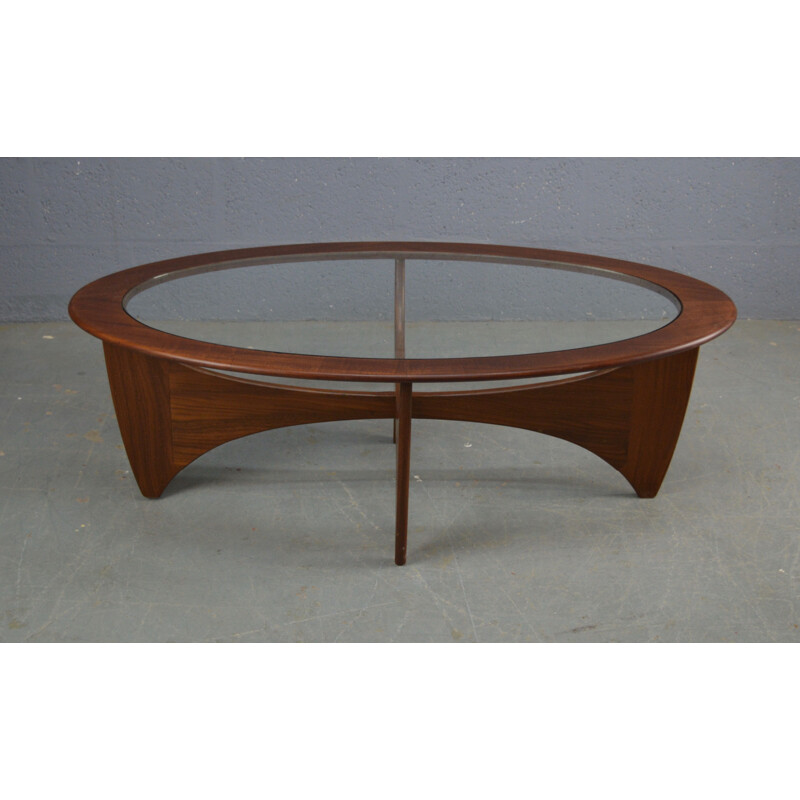 Vintage Oval coffee table in Teak By Victor Wilkins 1960s