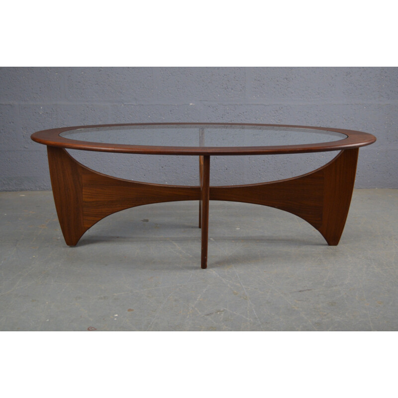 Vintage Oval coffee table in Teak By Victor Wilkins 1960s