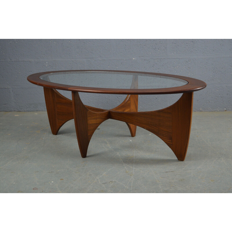 Vintage Oval coffee table in Teak By Victor Wilkins 1960s