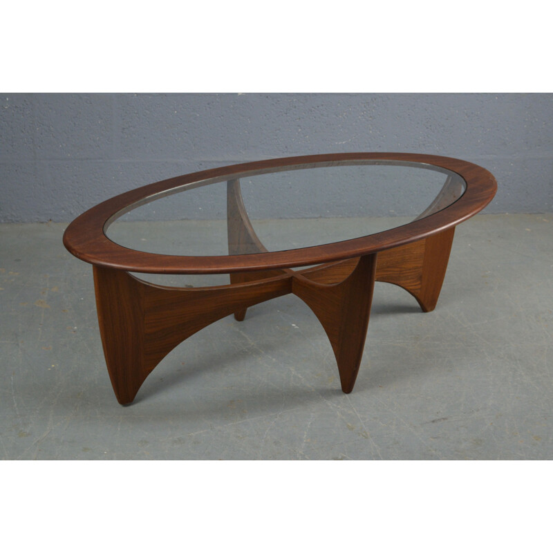 Vintage Oval coffee table in Teak By Victor Wilkins 1960s