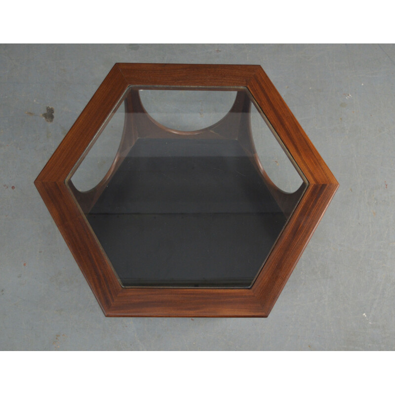 Vintage Hexagonal Coffee Table By Victor Wilkins 1960s