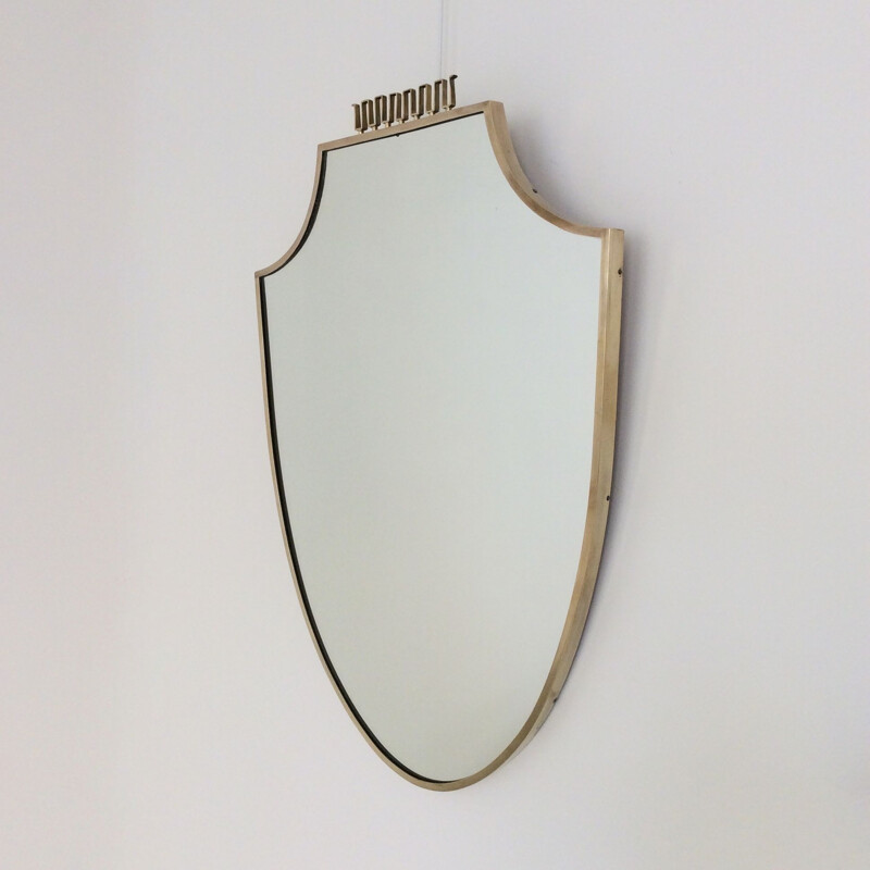 Vintage italian brass mirror 1950