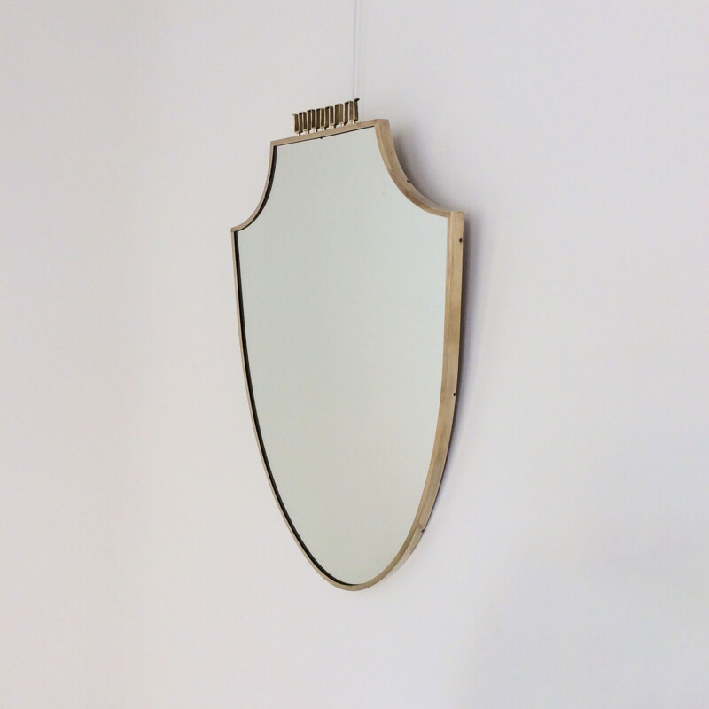 Vintage italian brass mirror 1950