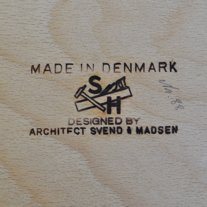 Bureau vintage danois pour Sigurd Hansen en teck 1950