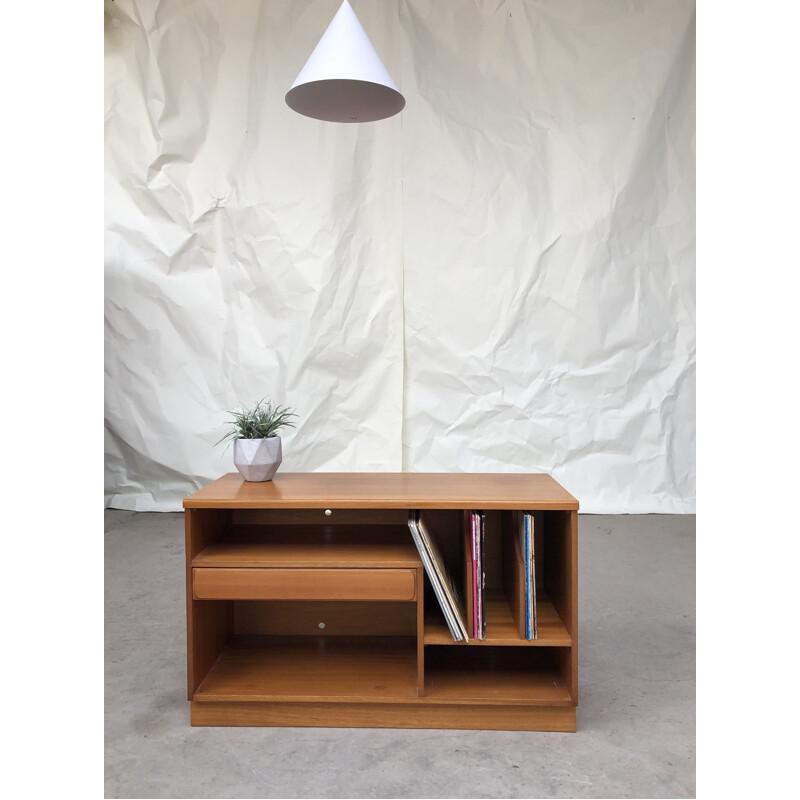 Vintage sideboard for Mcintosh in teakwood and vinyl 1970