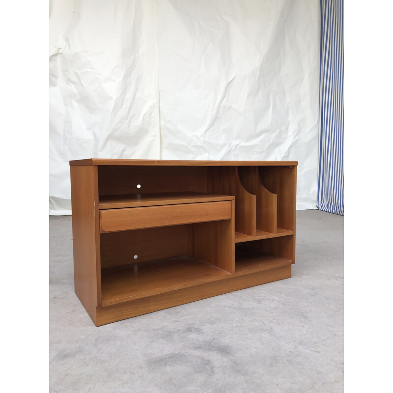 Vintage sideboard for Mcintosh in teakwood and vinyl 1970