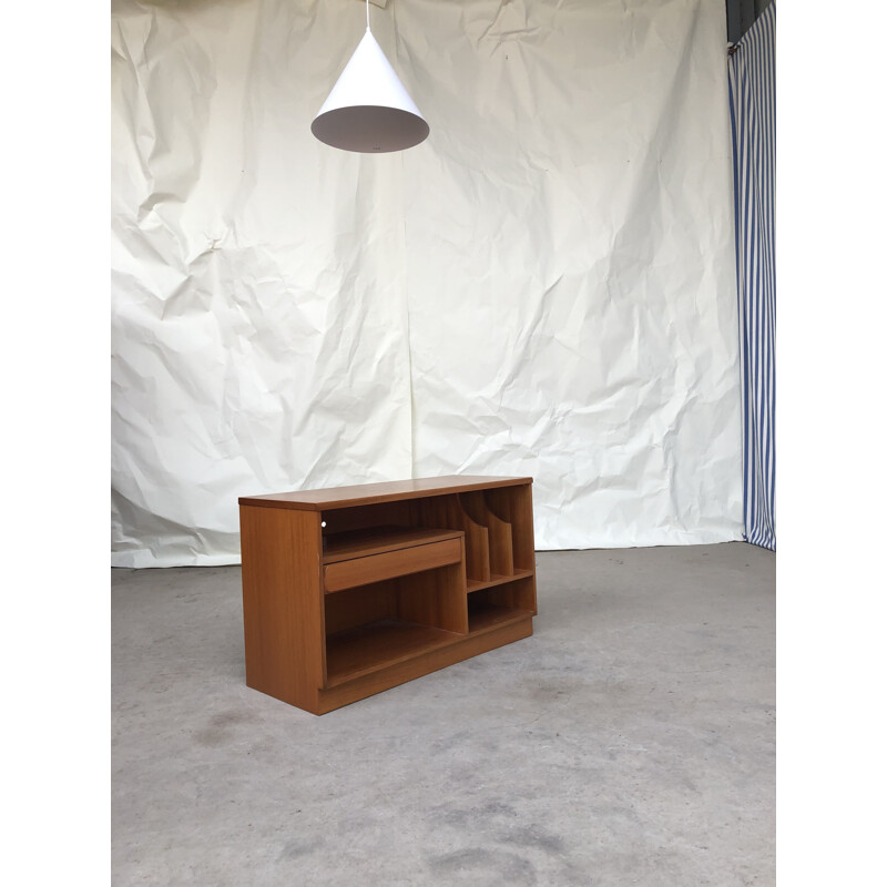 Vintage sideboard for Mcintosh in teakwood and vinyl 1970