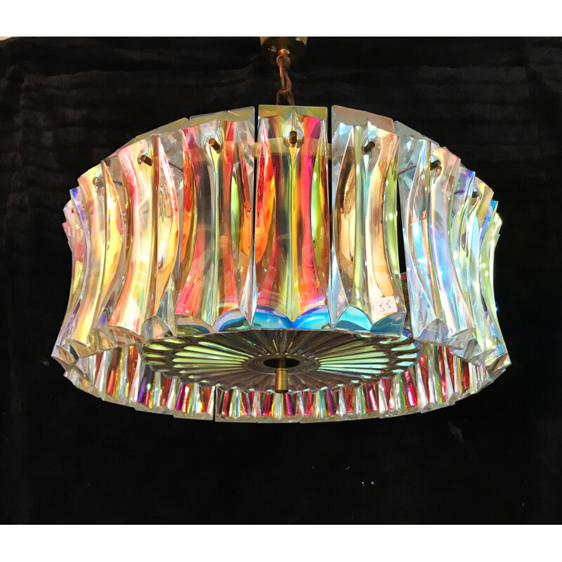 Vintage chandelier for Venini in Murano glass 1960