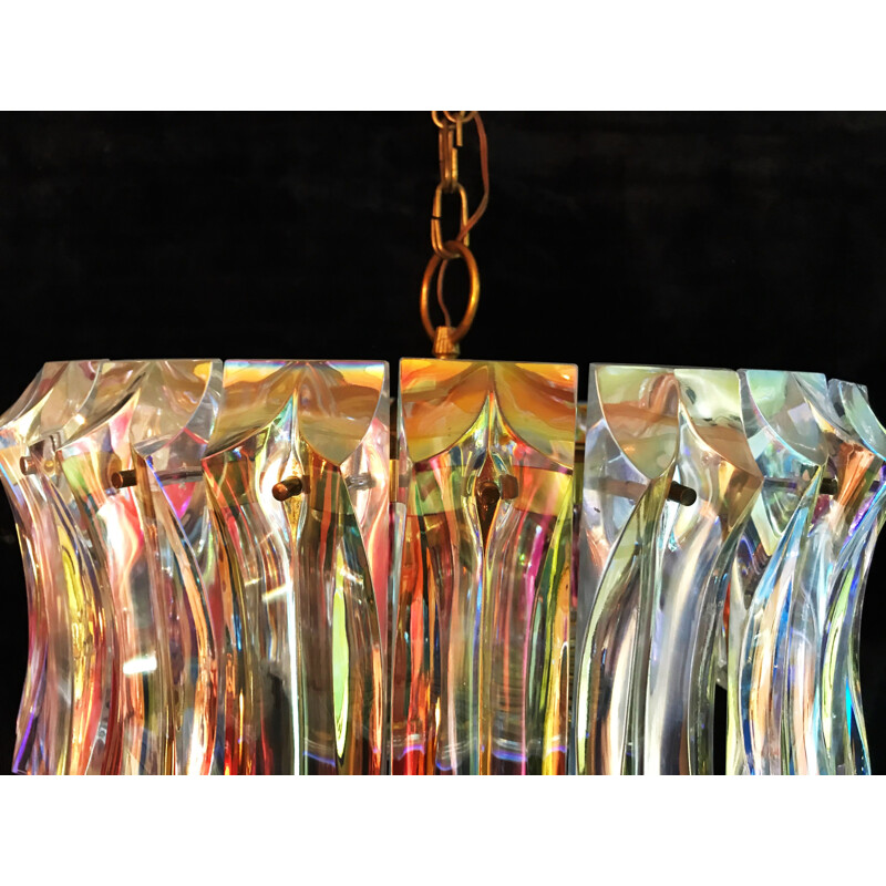 Vintage chandelier for Venini in Murano glass 1960