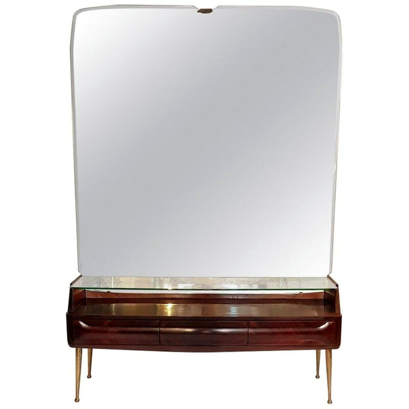 Console vintage miroir par Vittorio Dassi