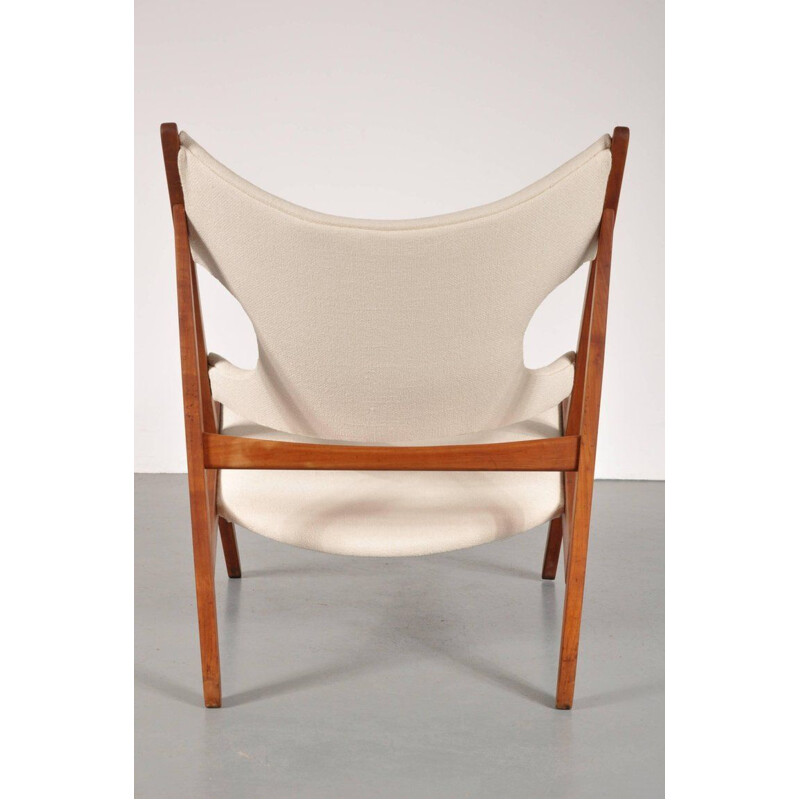 Vintage Knitting chair Ib Kofod Larsen by Christensen & Larsen
