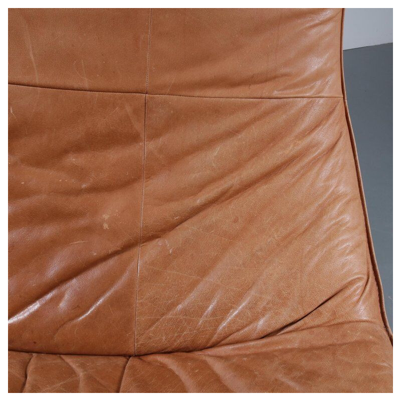 Vintage The Rock sofa for Montis in brown leather 1970