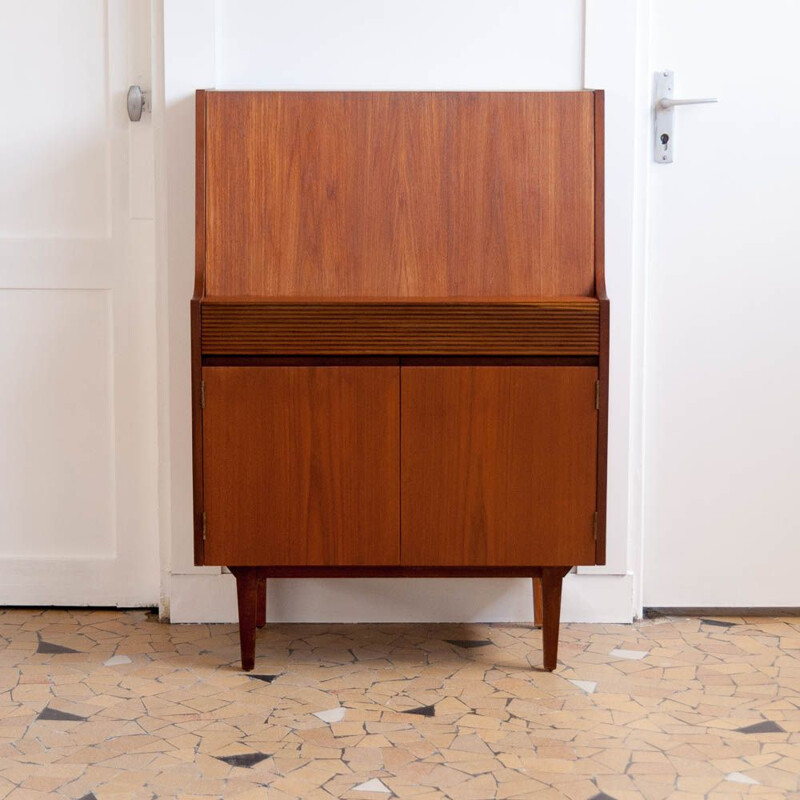 Vintage scandinavian writing desk in teak 1960