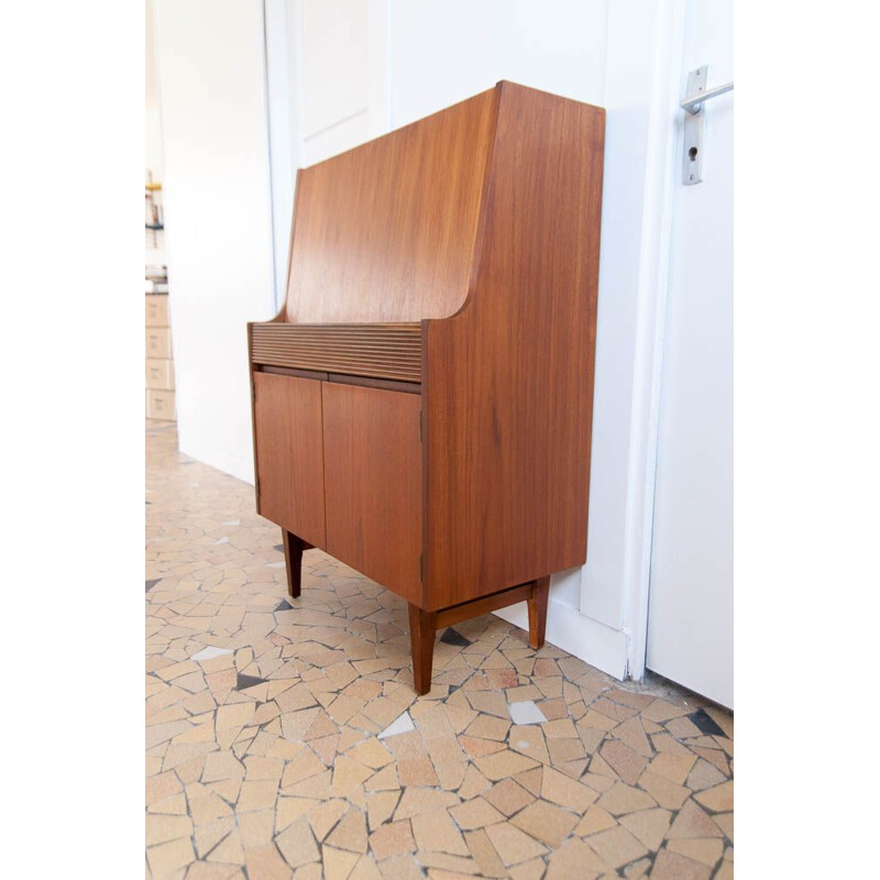 Vintage scandinavian writing desk in teak 1960