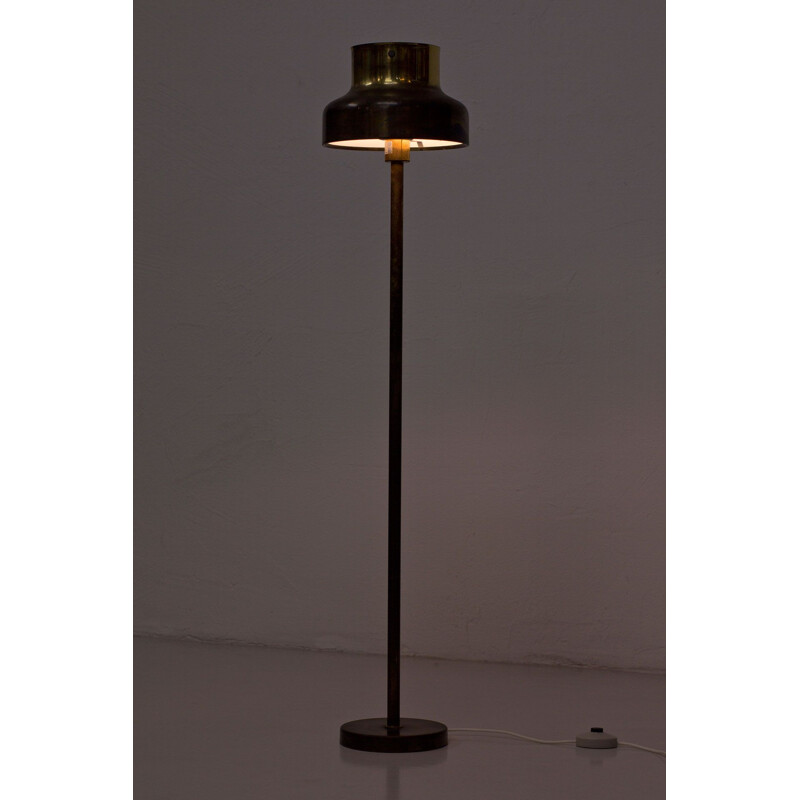 Vintage floor lamp Bumling in brass by Anders Pehrson for Ateljé Lyktan Sweden 1960s