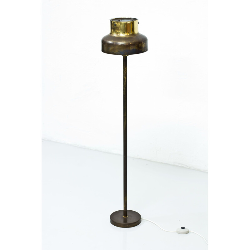 Vintage floor lamp Bumling in brass by Anders Pehrson for Ateljé Lyktan Sweden 1960s