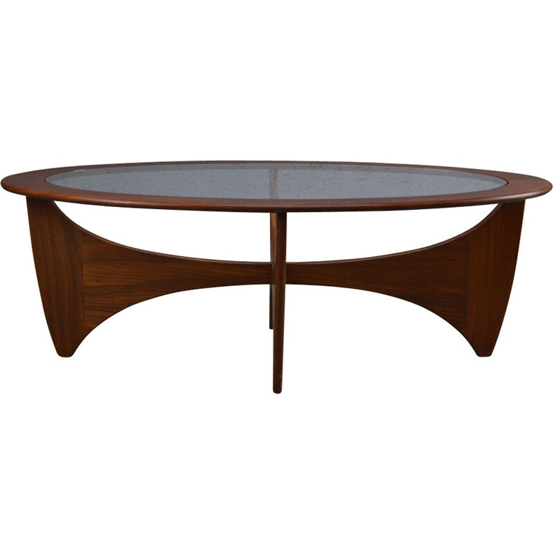 Vintage Oval coffee table in Teak By Victor Wilkins 1960s