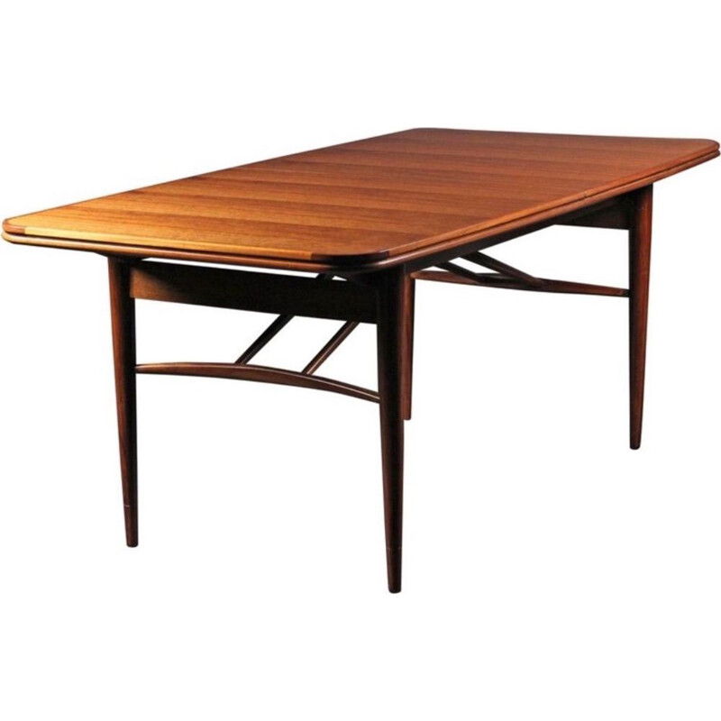 Vintage Dining Table in mahogany and teak by Robert Heritage 1950s