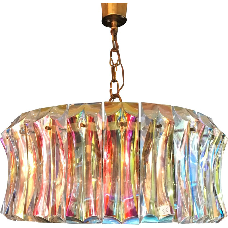 Vintage chandelier for Venini in Murano glass 1960