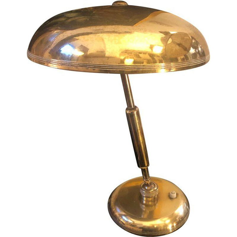 Lampe vintage italienne en laiton 1940