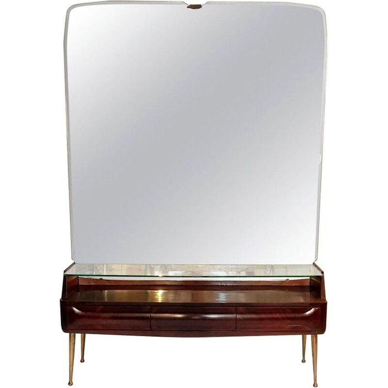 Vintage console mirror table by Vittorio Dassi
