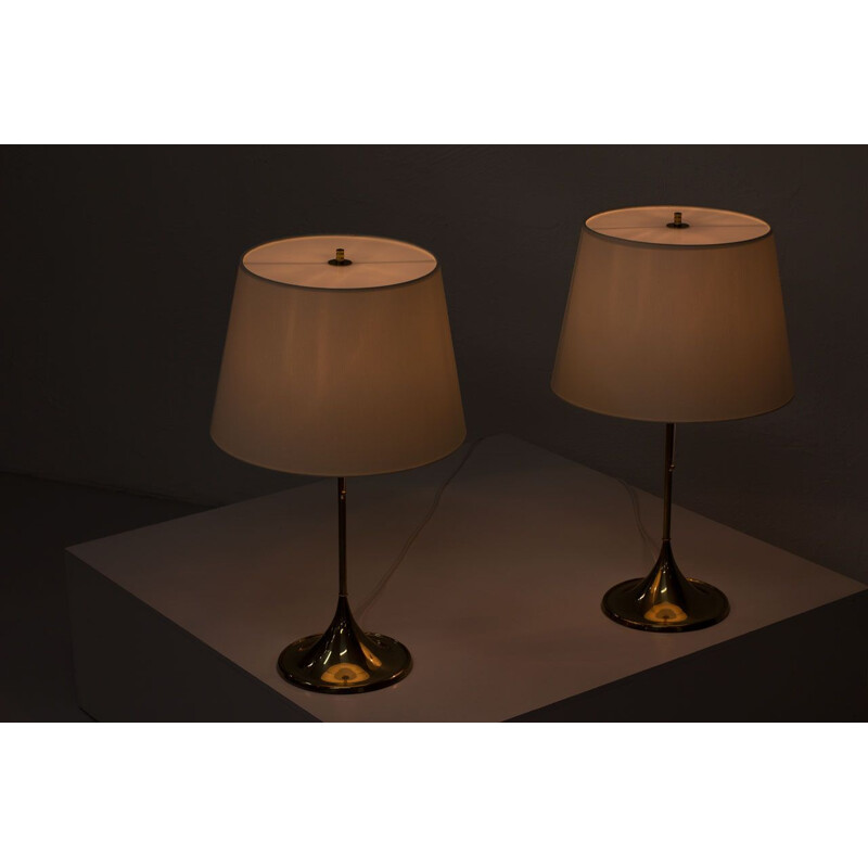 Set of 2 swedish vintage table lamps  by Alf Svensson & Yngvar Sandström for Bergboms,1960