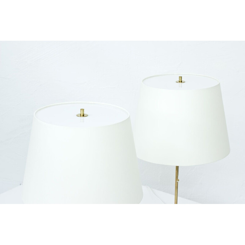 Set of 2 swedish vintage table lamps  by Alf Svensson & Yngvar Sandström for Bergboms,1960